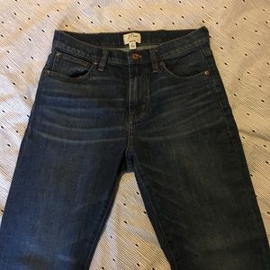 High rise straight leg jeans